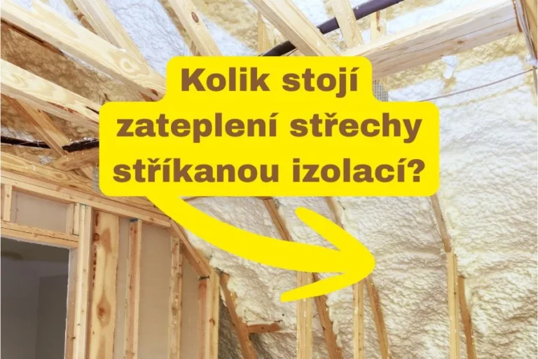 Zateplení střechy stříkaná izolace cena za m2